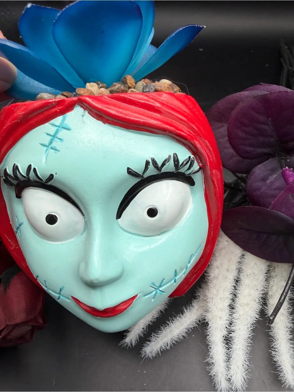 Disney’s Nightmare Before Christmas Fake Succulent Planters Jack and Sally